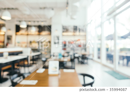 Abstract blur and defocused restaurant interior 35994087
