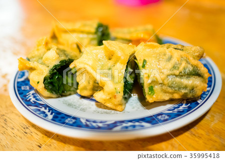 油炸蔬菜捲 35995418