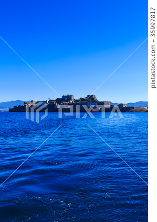 Gunkanjima和藍天Gunkanjima巡航 35997817