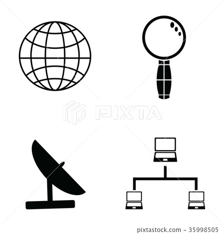 network icon set 35998505