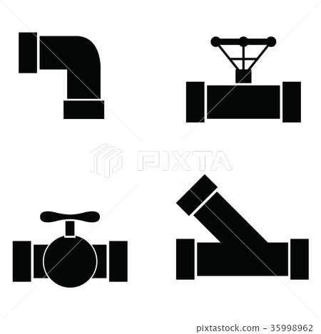 pipe icon set-插圖素材 [35998962] - PIXTA圖庫