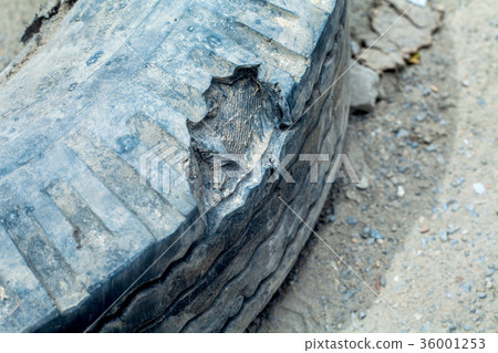 Automotive tires damage, burst, leakage 36001253