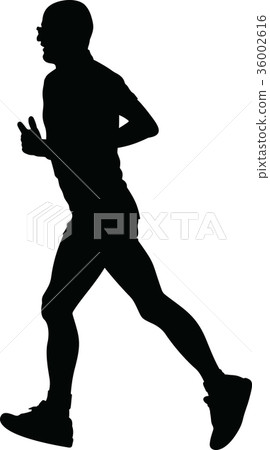 runner silhouette. run vector runner silhouette. run vector 36002616