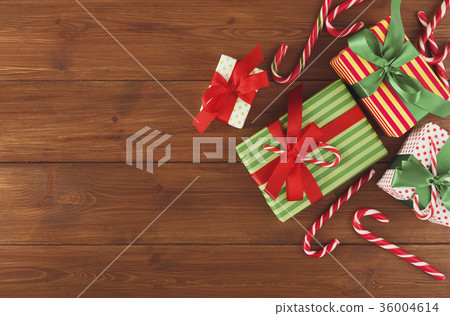 Joyful christmas background, top view 36004614