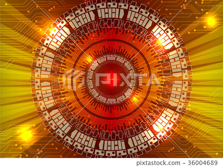 Vector Red Circuit Red vector technology and circuit, abstract - Stock Illustration ...