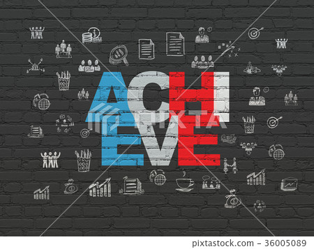 Business concept: Achieve on wall background Business concept: Achieve on wall background 36005089
