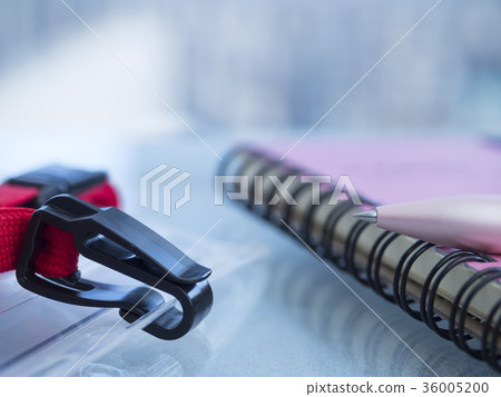 Business image, notebook, ID card, woman 36005200