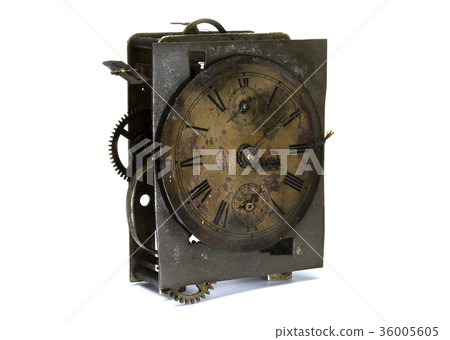 Old pocket watch mechanism close-up Old pocket watch mechanism close-up 36005605