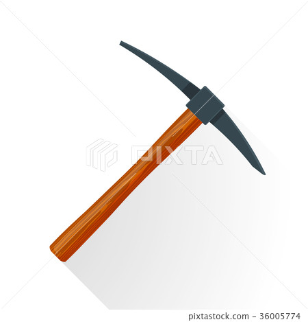 vector pick mining tool illustration. 36005774