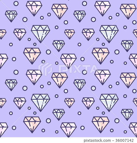 Seamless pattern with diamonds. - Stock Illustration [36007142] - PIXTA