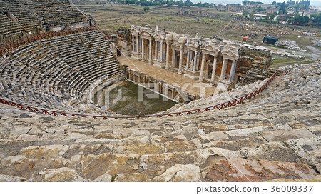 Ruins of ancient Greek-Roman amphitheatre in Myra Ruins of ancient Greek-Roman amphitheatre in Myra 36009337
