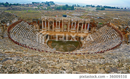 Ruins of ancient Greek-Roman amphitheatre in Myra 36009338