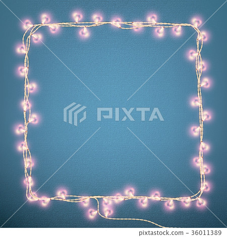 Valentines Day card with Glowing lights heart Valentines Day card with Glowing lights heart 36011389