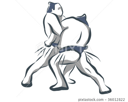 相撲摔跤例證手寫 相撲摔跤例證手寫 36012822
