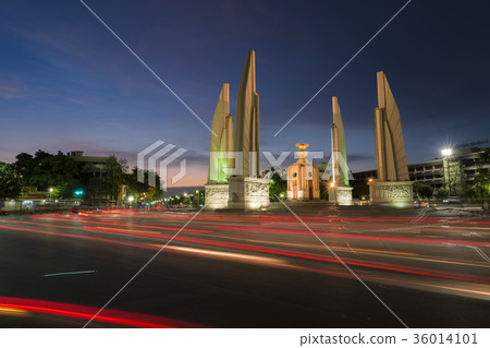 Moment of Democracy Monument at Sunset Time 36014101