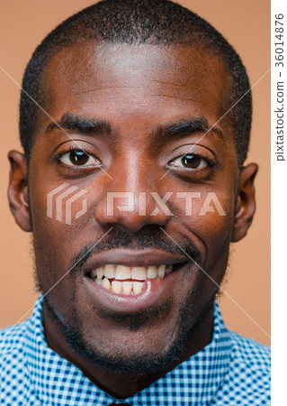Portrait of a very happy afro American man 36014876