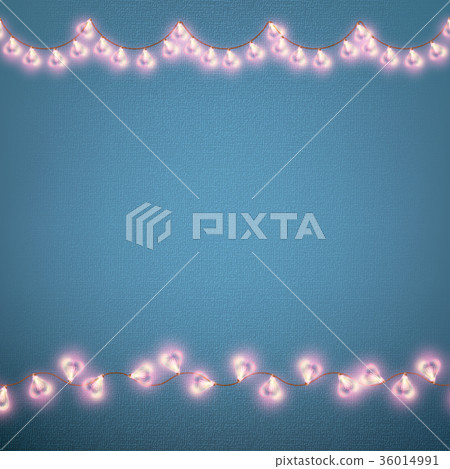 Valentines Day card with Glowing lights heart Valentines Day card with Glowing lights heart 36014991