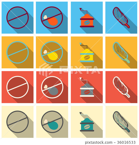 Brazil icons collection. Vector illustration with Brazil icons collection. Vector illustration with 36016533