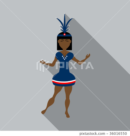Brazilian samba dancers. Vector carnival girls 36016550