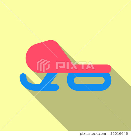 Vector illustration of modern sleds. Snow sled for Vector illustration of modern sleds. Snow sled for 36016646