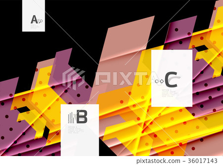 Color triangles background design 36017143