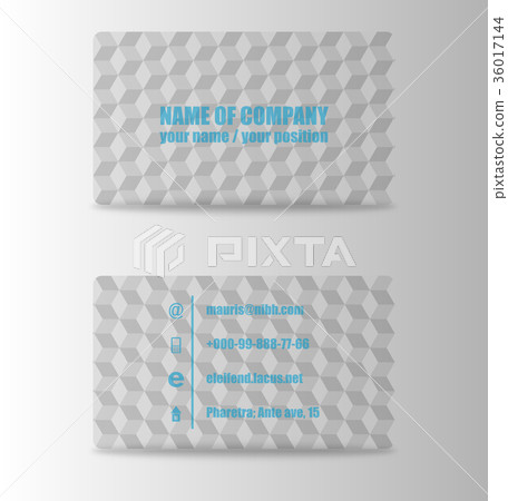 Vector modern creative and trending business card Vector modern creative and trending business card 36017144