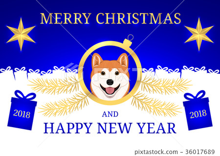 Happy New Year 2018 and Merry Christmas with Akita Happy New Year 2018 and Merry Christmas with Akita 36017689