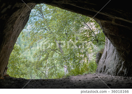 Exit from a cave, shoot from inside 36018166