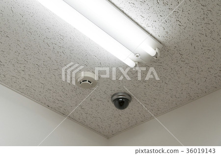 Office ceiling Security camera Lighting base light Fire alarm 36019143