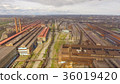 Aerial view of industrial steel plant. Aerial 36019420