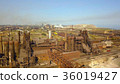 Aerial view of industrial steel plant. Aerial 36019427