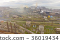 Aerial view of industrial steel plant. Aerial 36019434