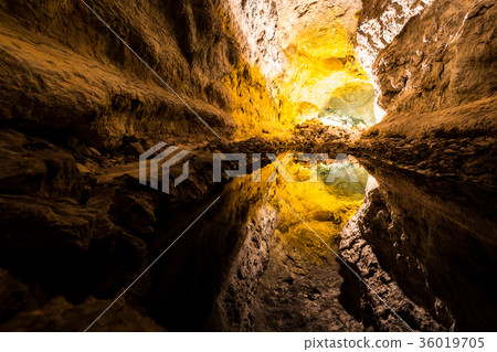 Green cave (Cueva de los Verdes) in Lanzarote 36019705