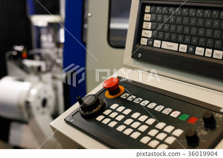 keyboard on a control panel of CNC machine 36019904