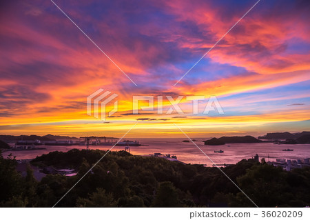 長崎的日落 長崎的日落 36020209