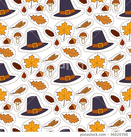 Happy thanksgiving day hats design holiday 36020398