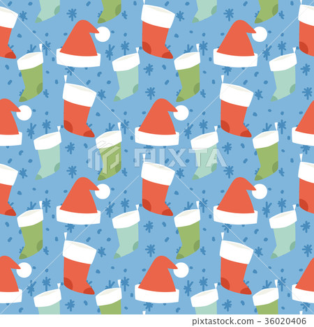 Christmas seamless pattern hand drawn style Christmas seamless pattern hand drawn style 36020406