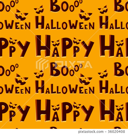 Halloween party celebration invitation seamless 36020408