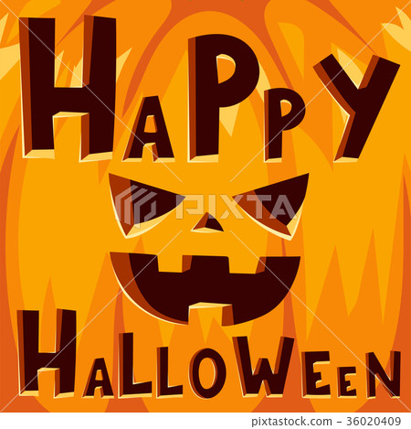 Halloween party celebration invitation card vector Halloween party celebration invitation card vector 36020409