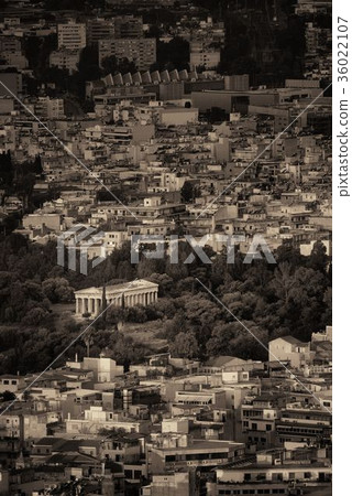 Temple of Hephaestus mountain top view Temple of Hephaestus mountain top view 36022107