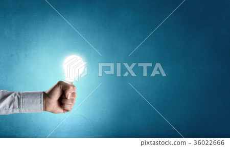 Light bulb in hand Light bulb in hand 36022666