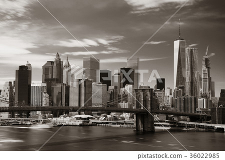 Brooklyn Bridge and downtown Manhattan 36022985