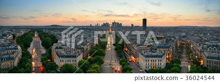 Paris rooftop view 36024544