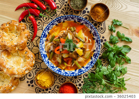 uzbek soup uzbek soup 36025403