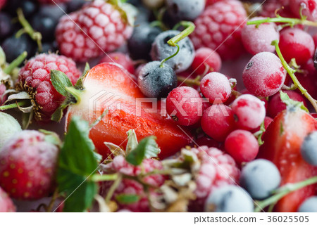 frozen berries 36025505