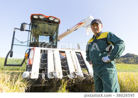 Combine and man 36026595