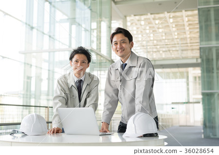 Businessman construction worker worker business image 36028654