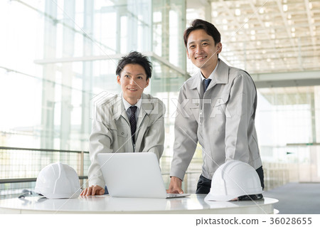 Businessman construction worker worker business image 36028655