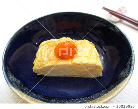 Deep-fried egg with eggplant grated Deep-fried egg with eggplant grated 36029056