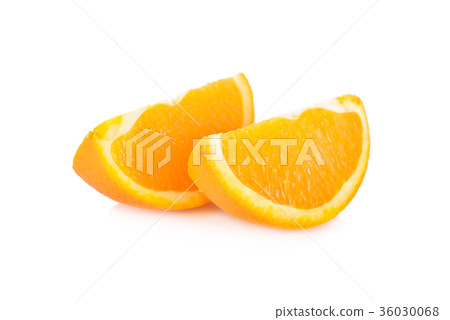 slice Navel/Valencia orange on white background slice Navel/Valencia orange on white background 36030068